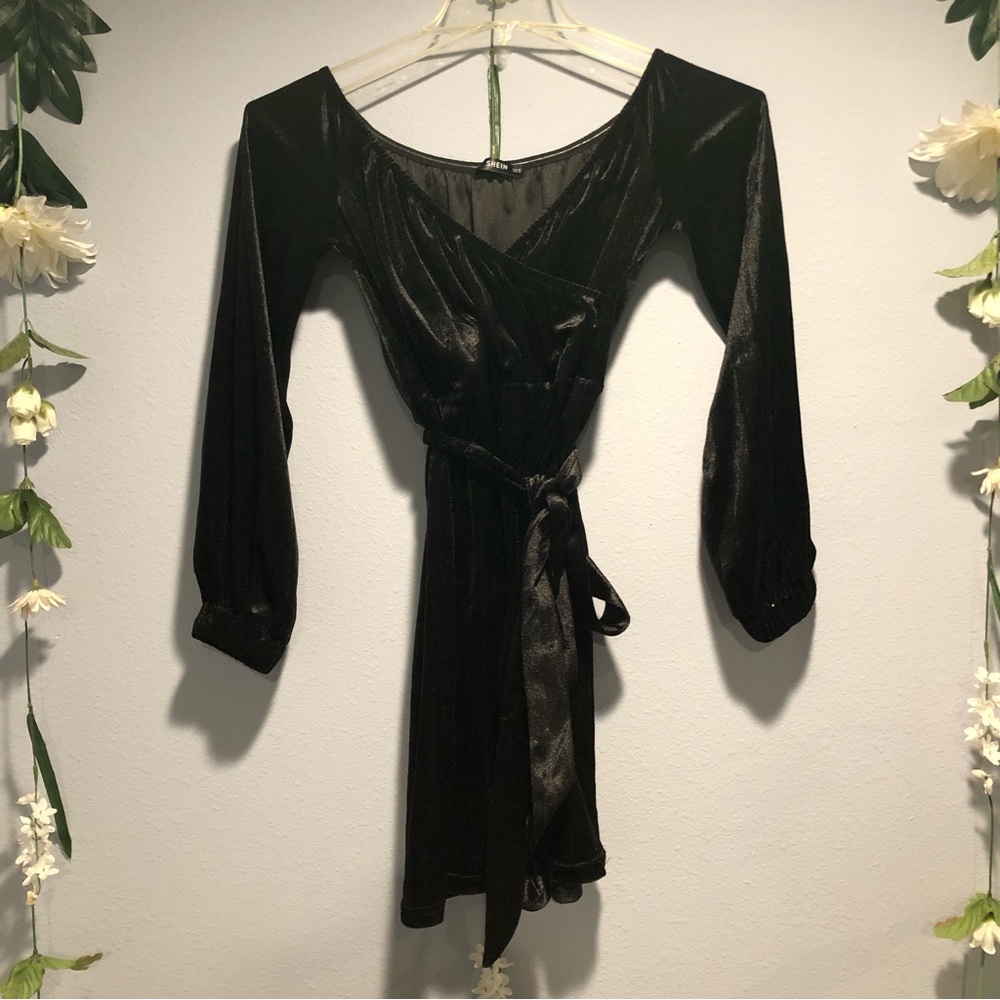 SHEIN velvet dress